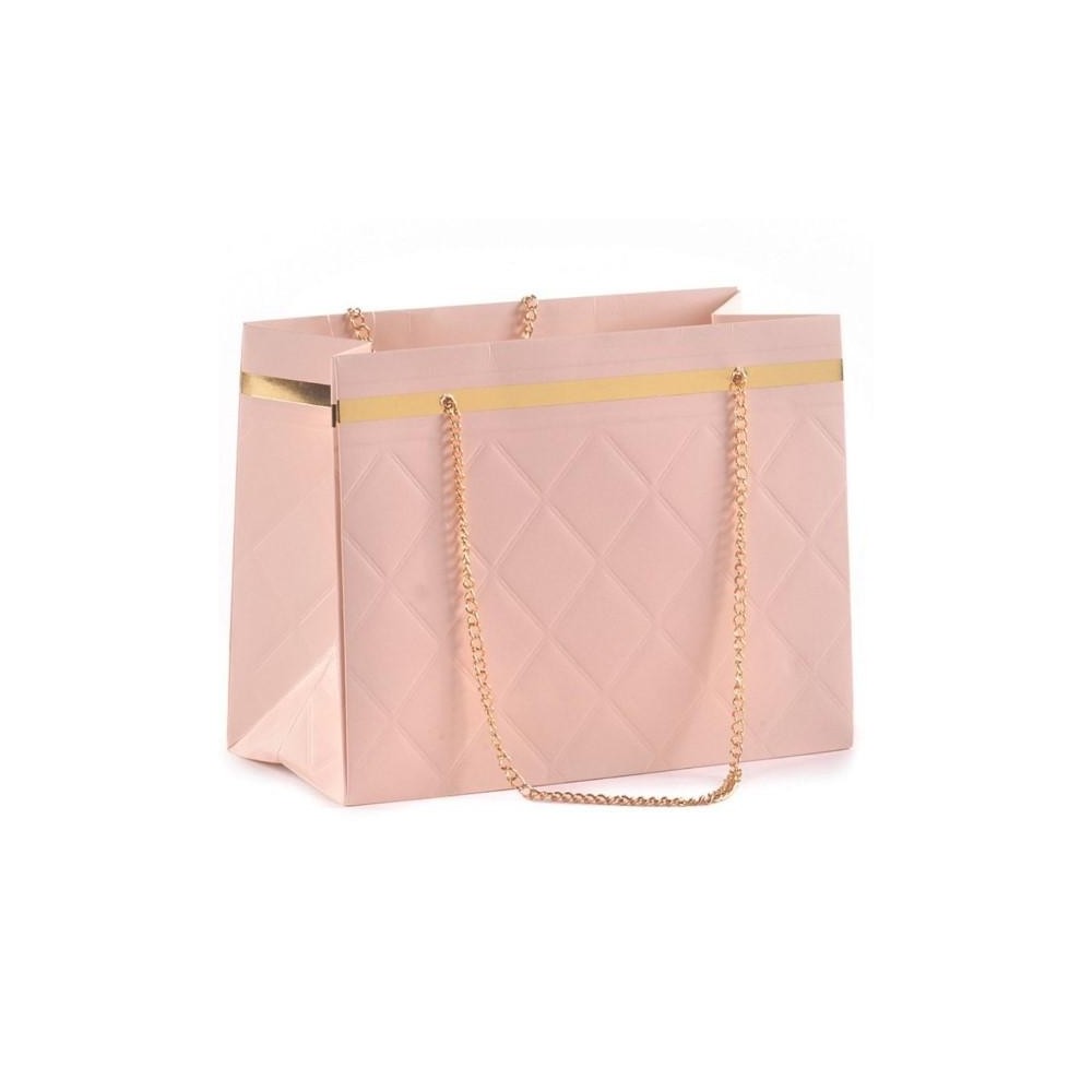 BORSINA 22X10XH17 ROSA CON CATENA